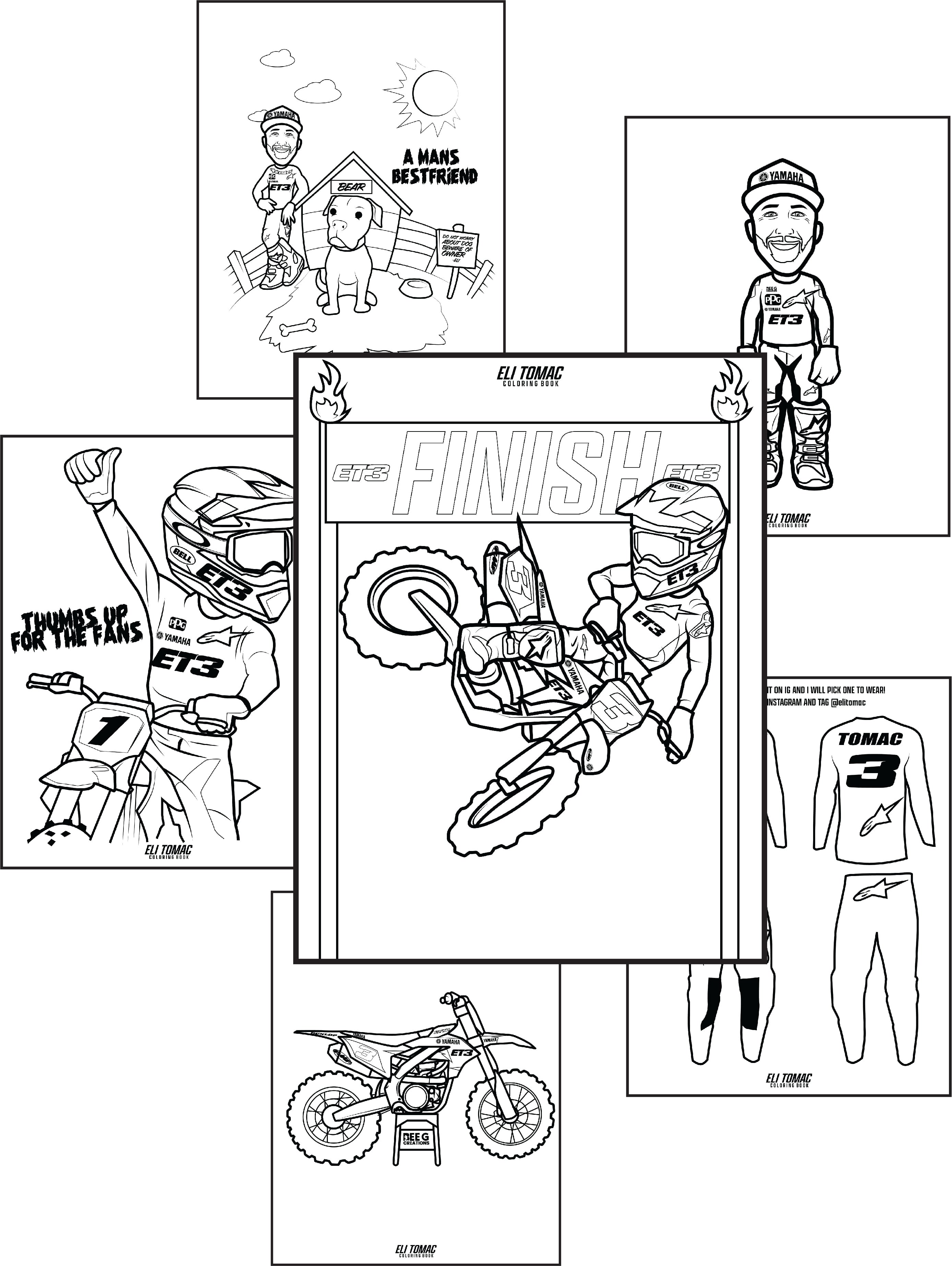 Coloring Book Eli Tomac